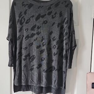 Wonderly Charcoal Gray Ribbed Knit Top